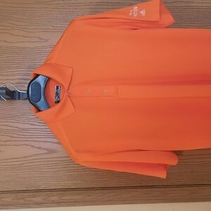 Vibrant Orange Short-Sleeve Polo Shirt